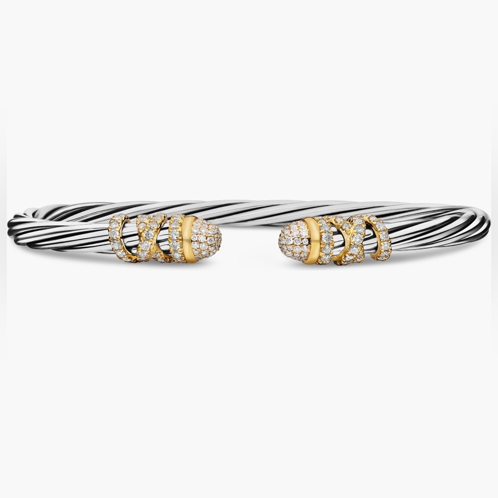 David Yurman Helena bracelet with 18k gold & diamonds